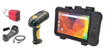 Ultra Rugged ForkLift Mounted Android Computer, Long Range 2D/1D Barcode Scanner, Power Cables [Complete Install Kit]